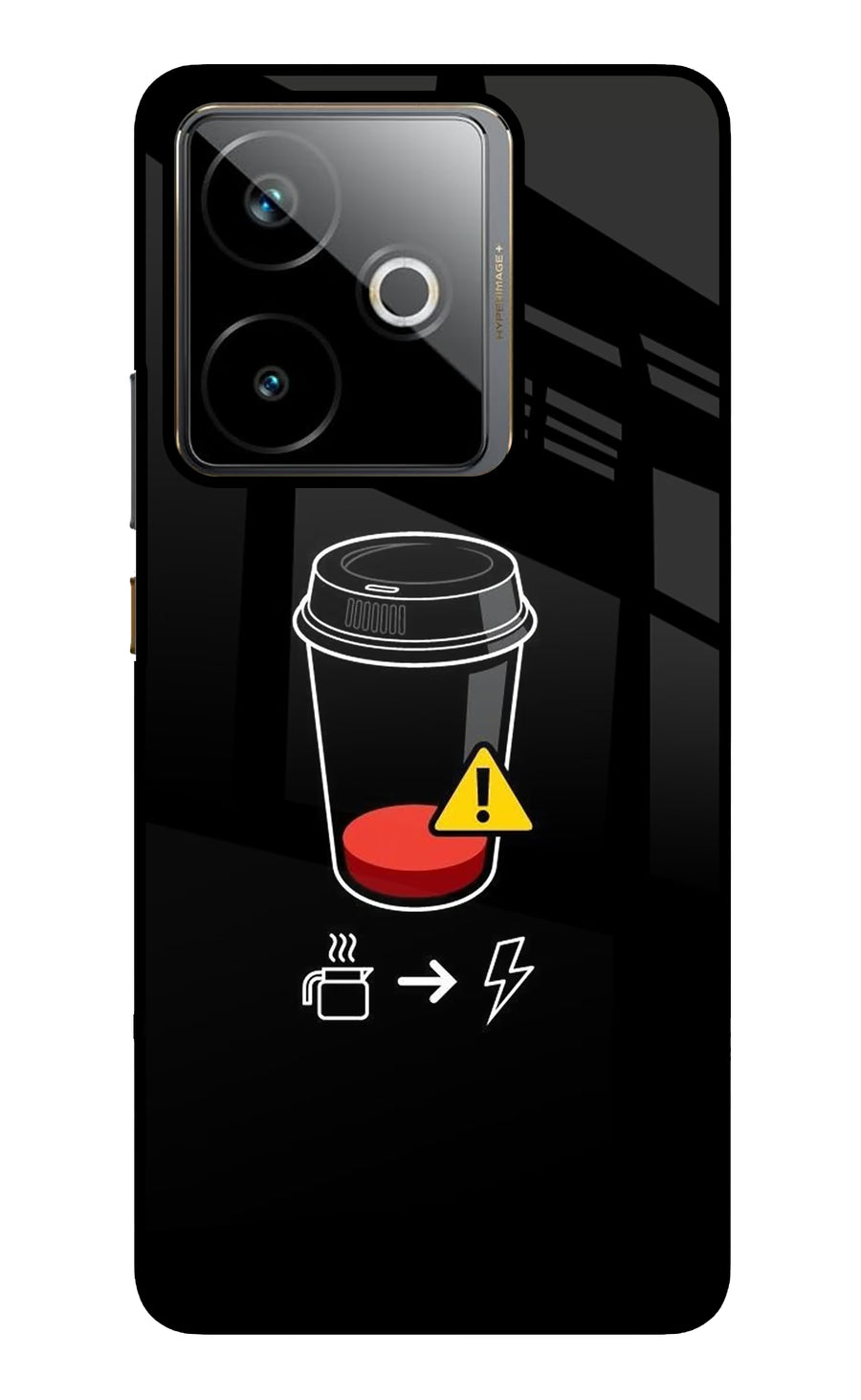 Coffee Realme GT 7T Back Cover, Metal case
