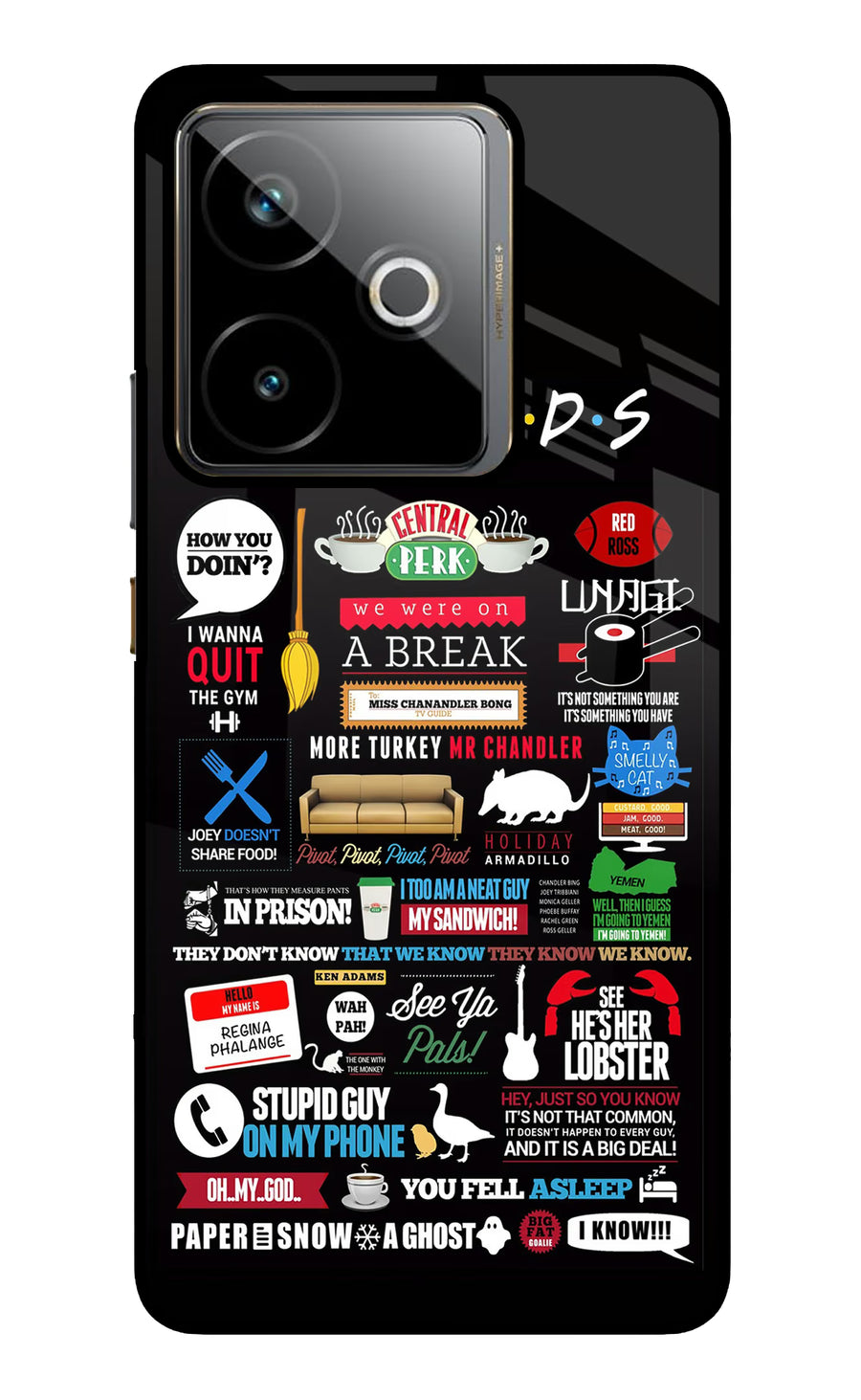 FRIENDS Realme GT 7T Back Cover, Metal case