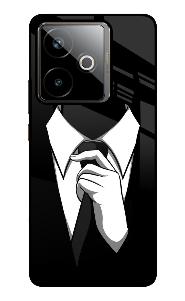 Black Tie Realme GT 7T Metal Case Back Cover by Casekaro