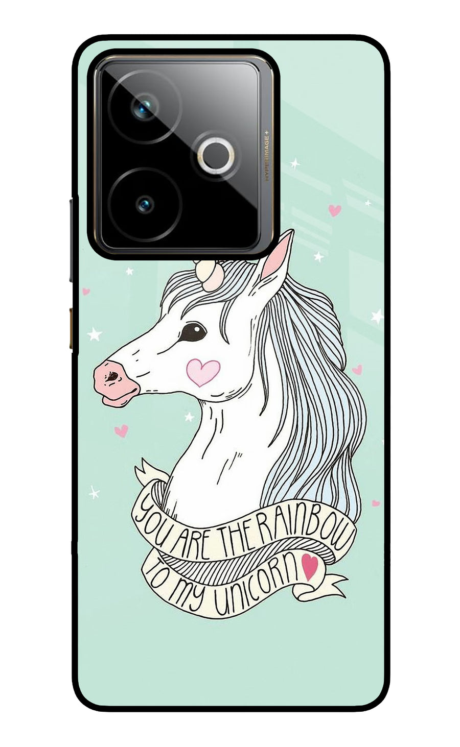 Unicorn Wallpaper Realme GT 7T Back Cover, Metal case