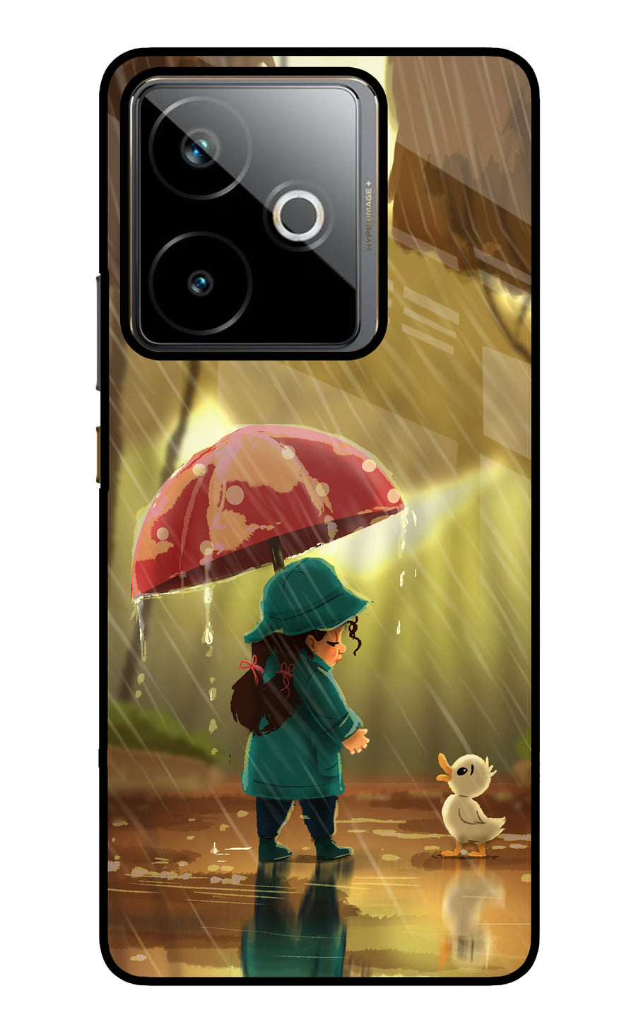 Rainy Day Realme GT 7T Back Cover, Metal case