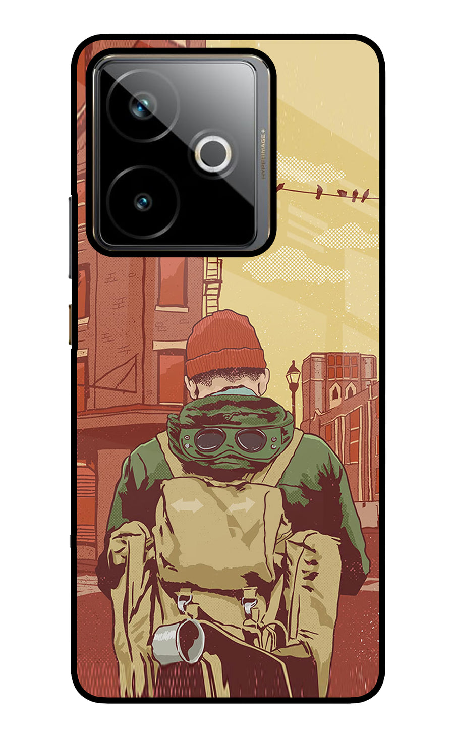 Adventurous Realme GT 7T Back Cover, Metal case