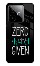 Zero Fucks Given Realme GT 7T Metal Case Back Cover by Casekaro
