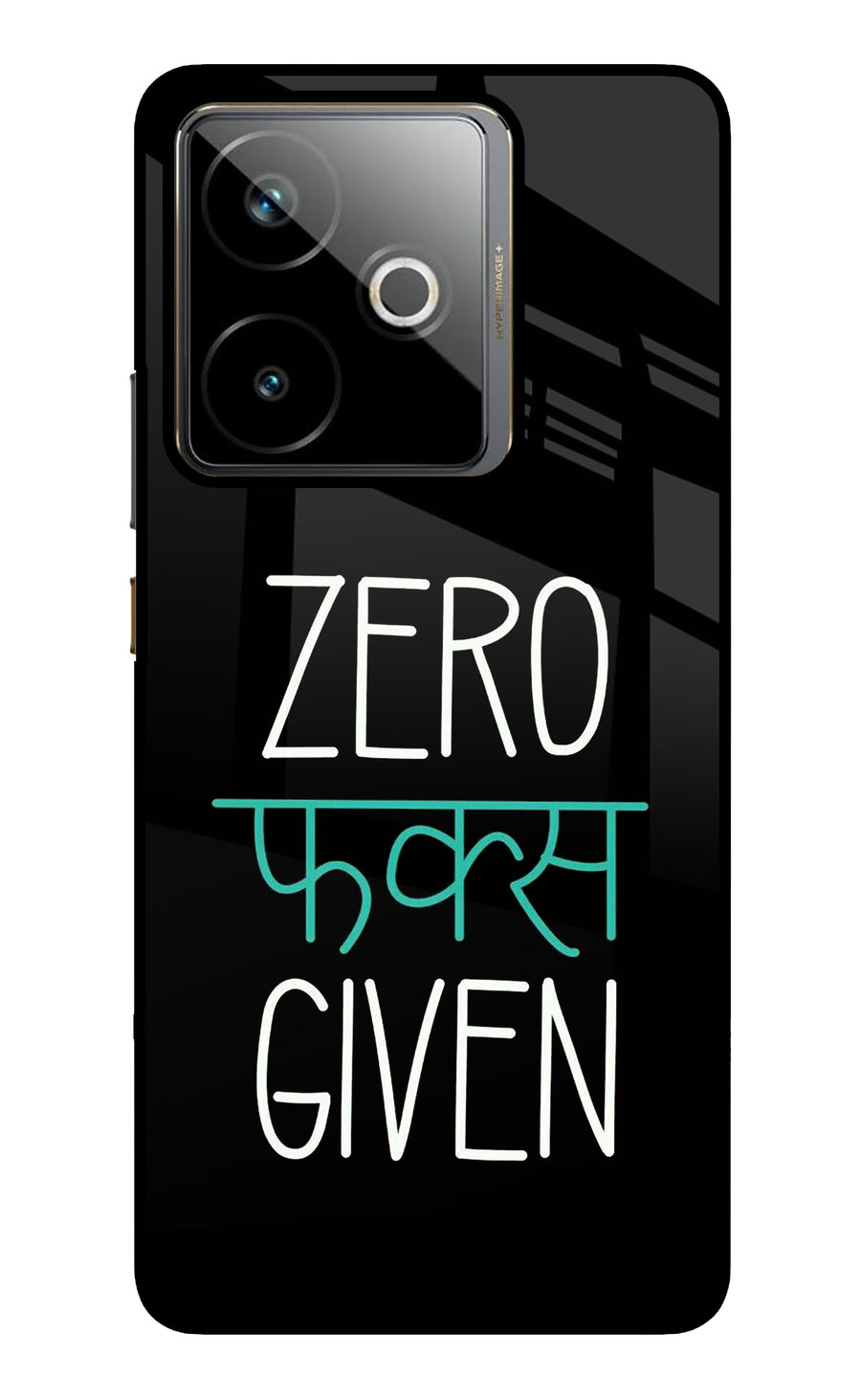 Zero Fucks Given Realme GT 7T Back Cover, Metal case