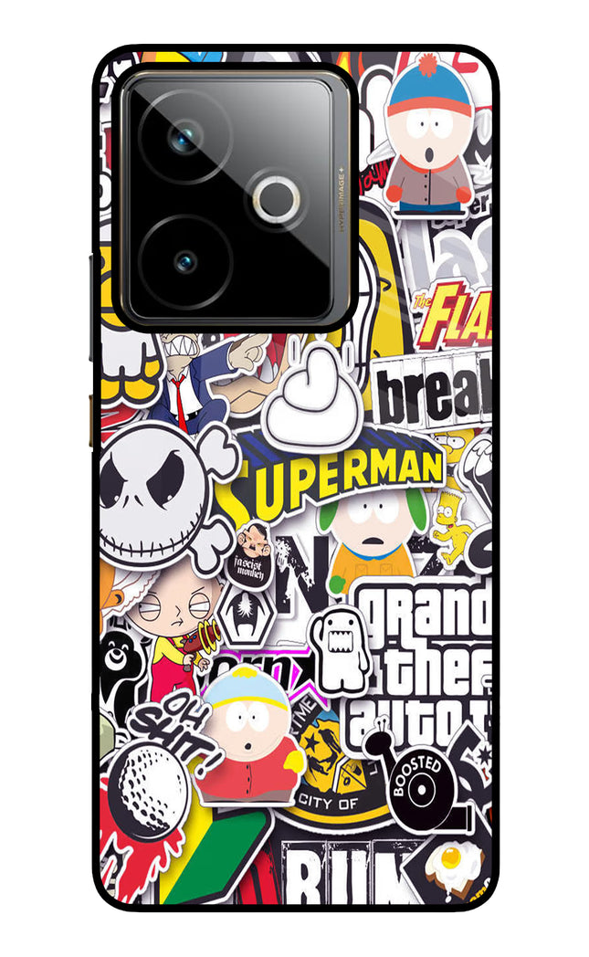 Sticker Bomb Realme GT 7T Metal Case Back Cover by Casekaro