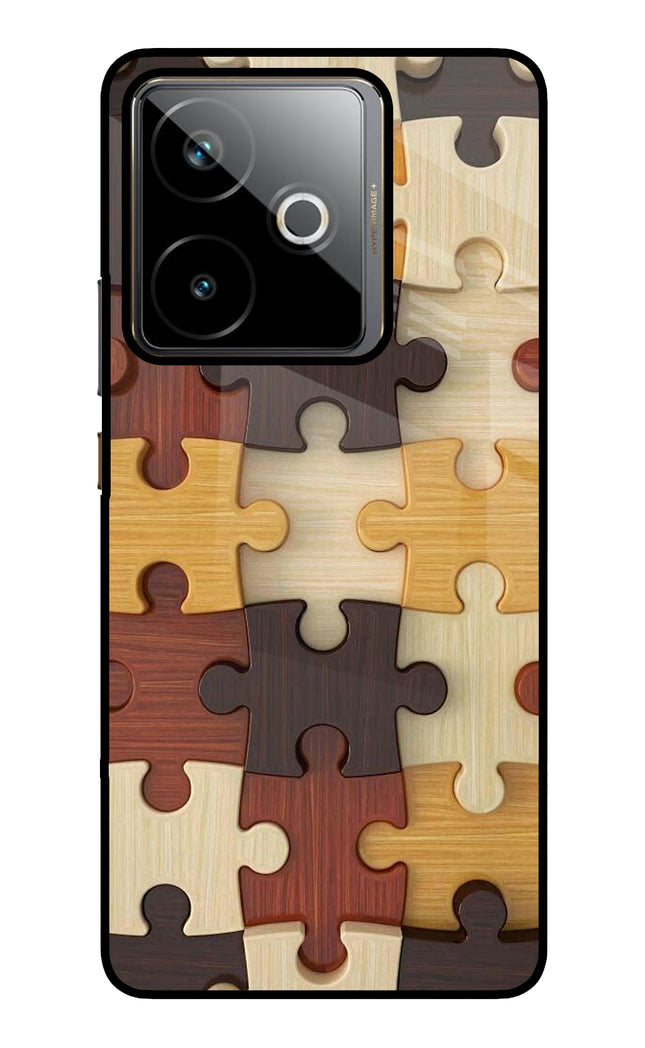 Wooden Puzzle Realme GT 7T Metal Case Back Cover by Casekaro