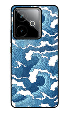 Blue Waves Realme GT 7T Metal Case Back Cover by Casekaro