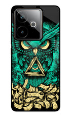 Green Owl Realme GT 7T Metal Case Back Cover by Casekaro