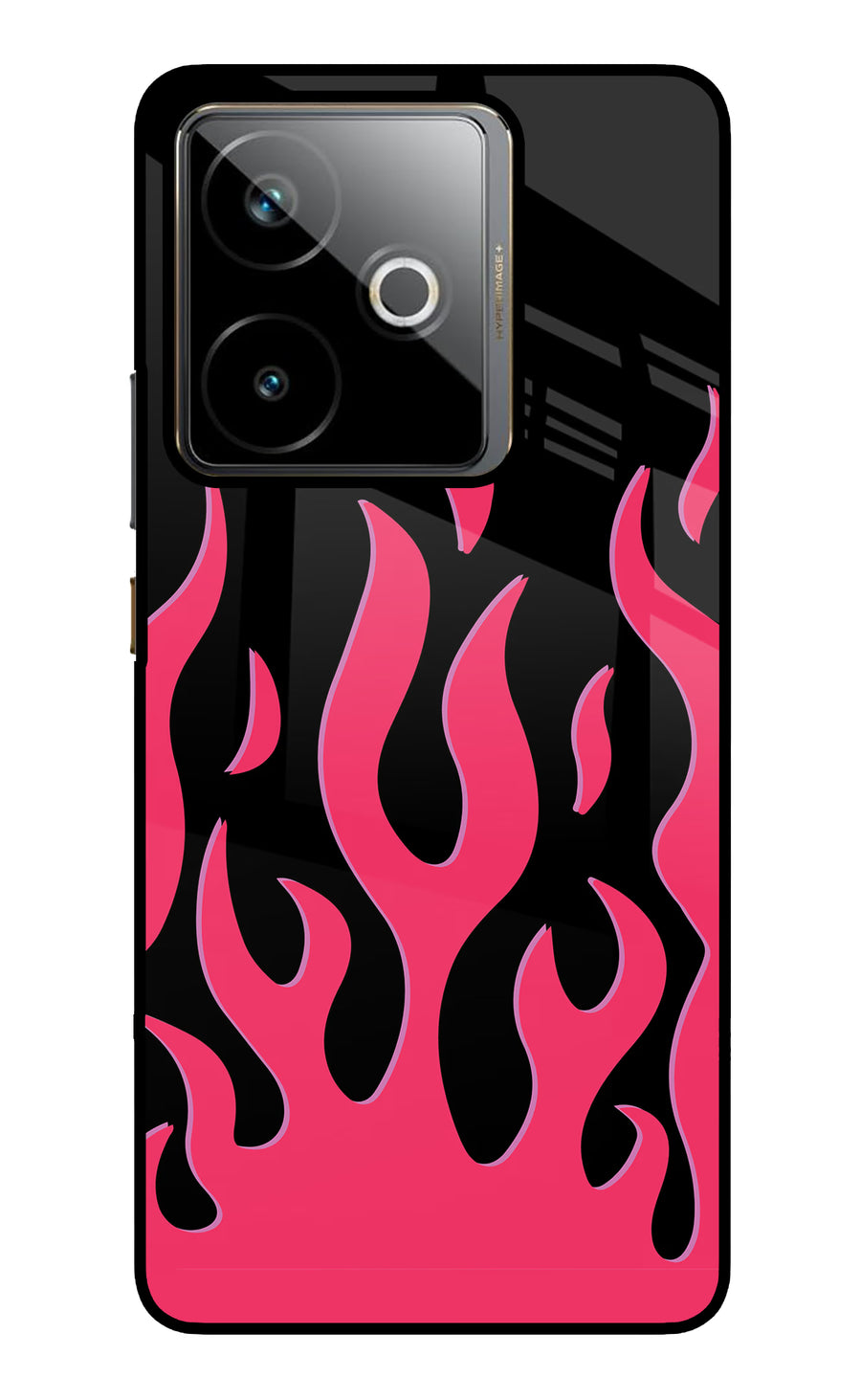 Fire Flames Realme GT 7T Back Cover, Metal case