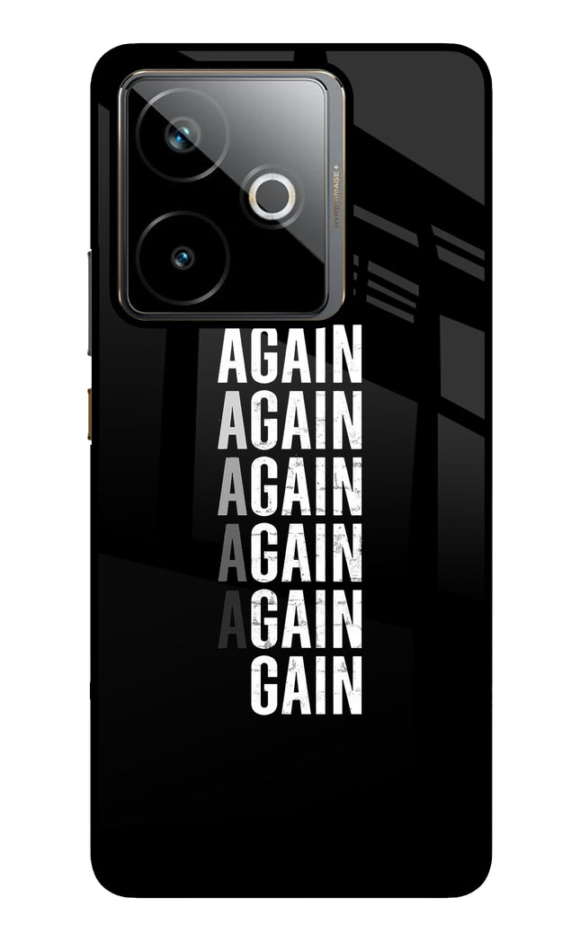 Again Again Gain Realme GT 7T Metal Case Back Cover by Casekaro