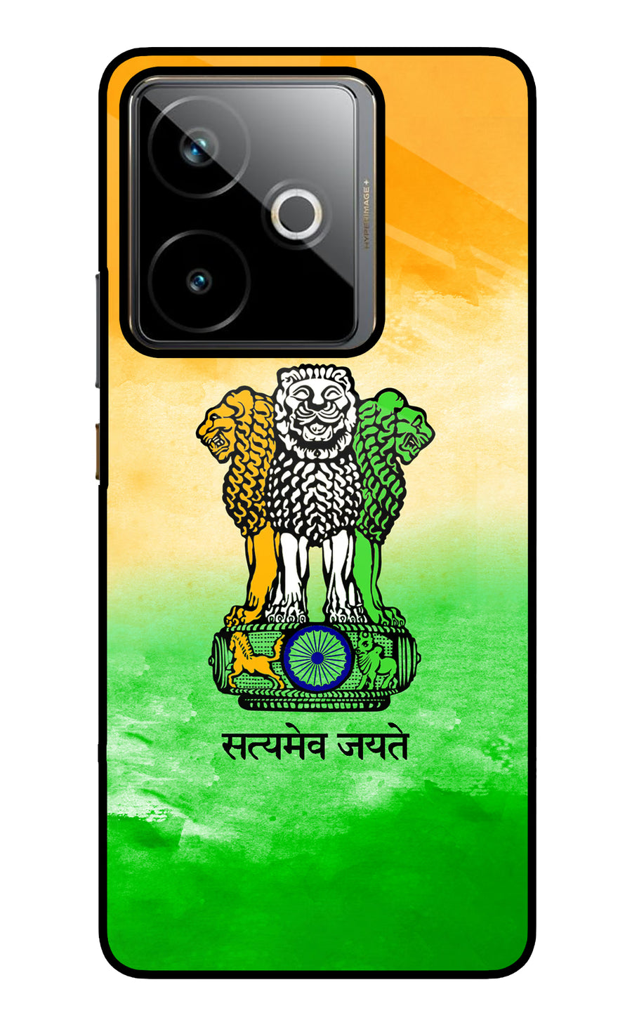 Satyamev Jayate Flag Realme GT 7T Back Cover, Metal case