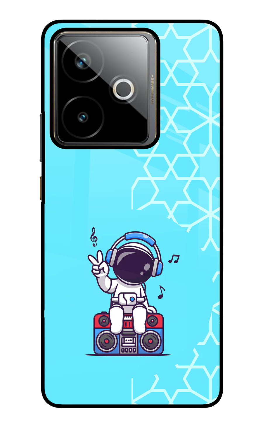Cute Astronaut Chilling Realme GT 7T Back Cover, Metal case