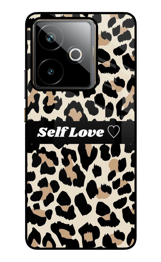 Leopard Print Self Love Realme GT 7T Metal Case Back Cover by Casekaro