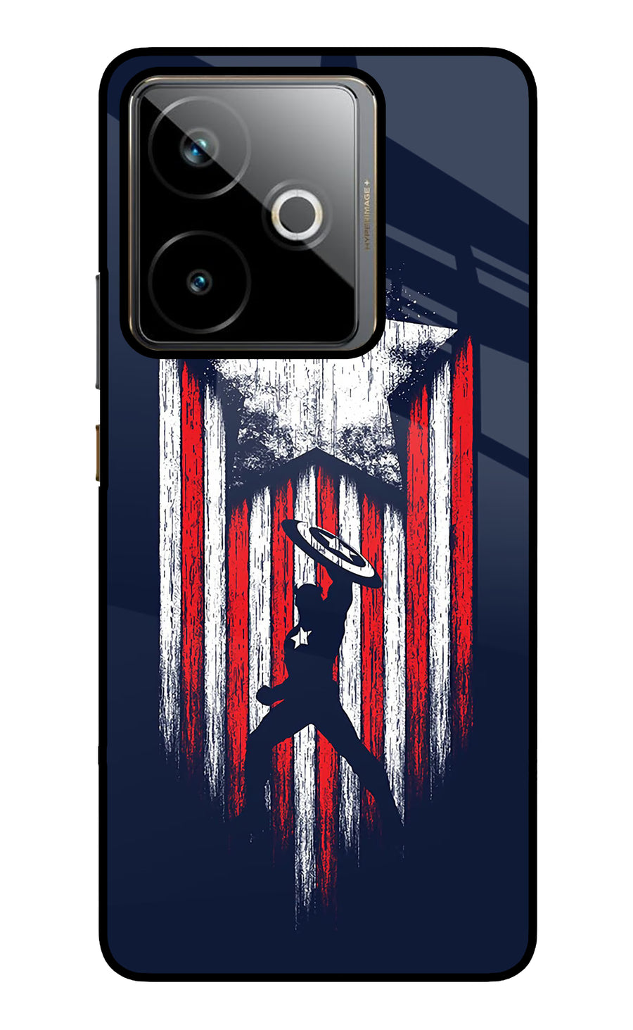 Captain America Marvel Art Realme GT 7T Back Cover, Metal case