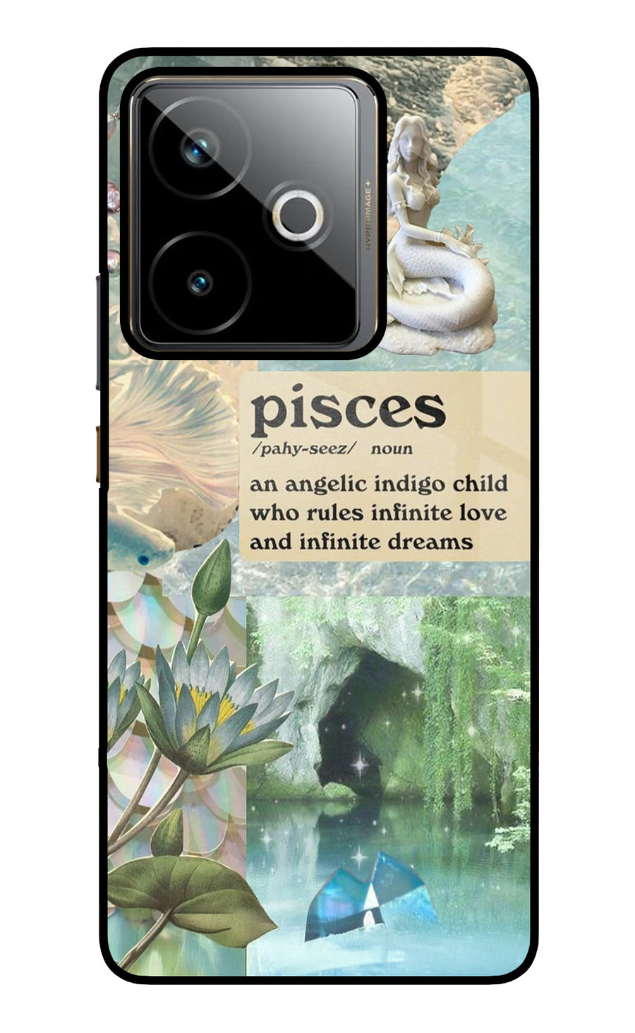 Pisces Zodiac Realme GT 7T Back Cover, Metal case