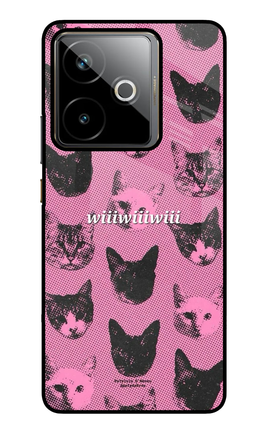 Pink Cats Realme GT 7T Back Cover, Metal case