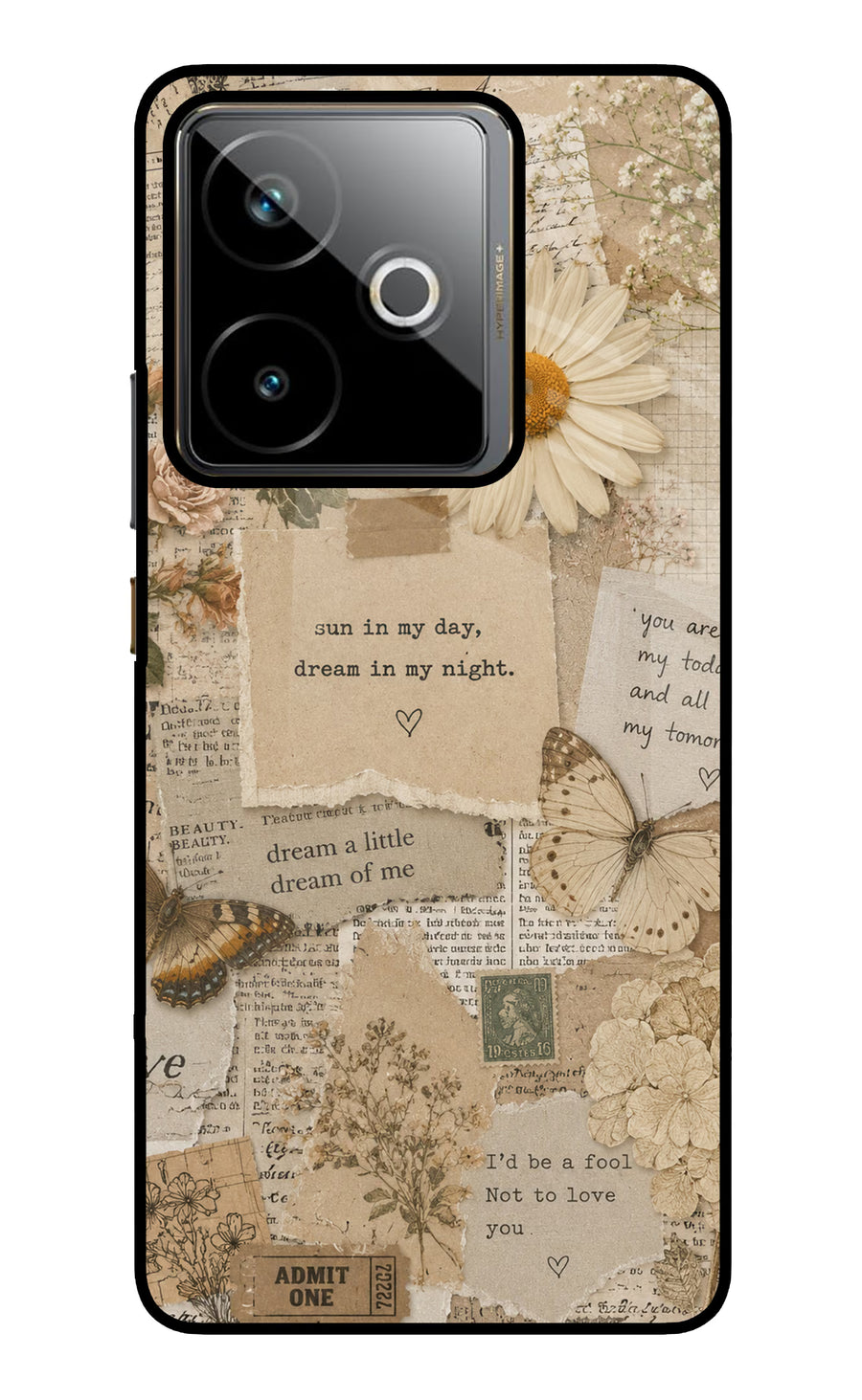 Vintage case Realme GT 7T Back Cover, Metal case