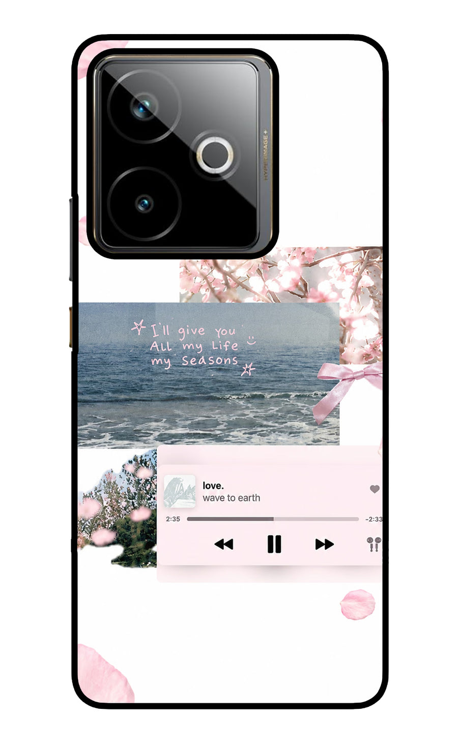 Wave to earth Realme GT 7T Back Cover, Metal case
