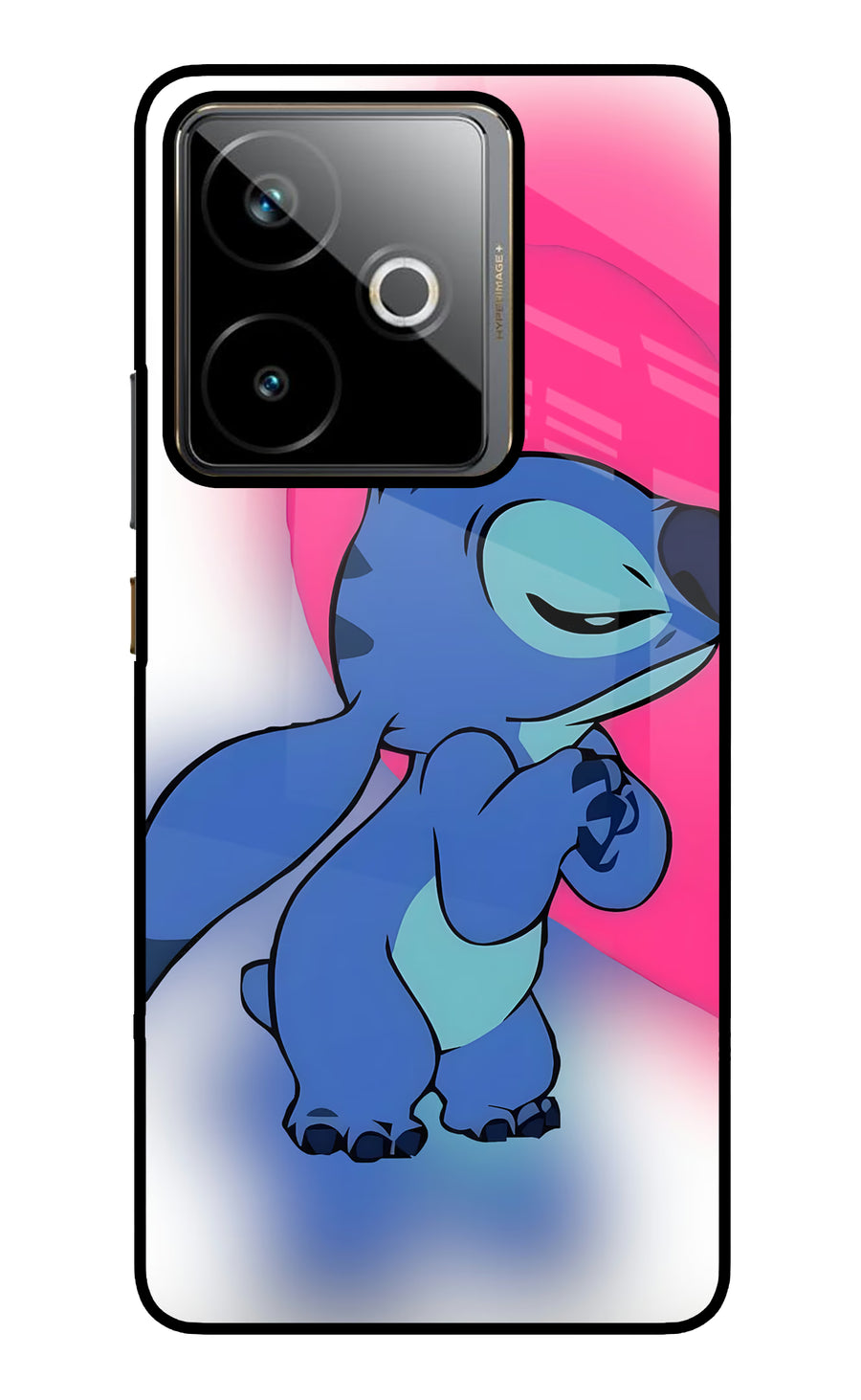 Stitch Hug Realme GT 7T Back Cover, Metal case