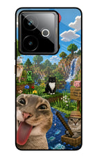 Minecraft Cat Chaos Realme GT 7T Metal Case Back Cover by Casekaro