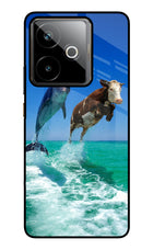 Dolphin vs Cow Realme GT 7T Metal Case Back Cover by Casekaro