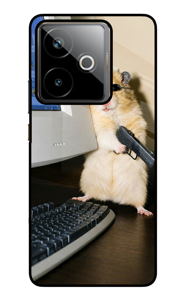 Hacker Hamster Realme GT 7T Metal Case Back Cover by Casekaro