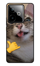 Silly Cat Call Realme GT 7T Metal Case Back Cover by Casekaro