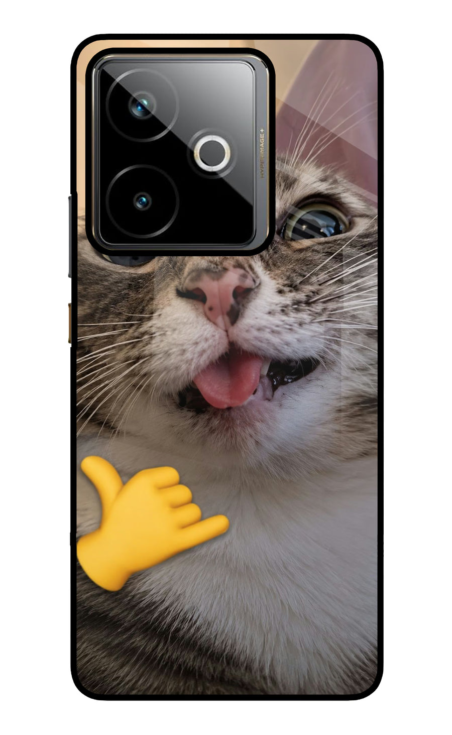 Silly Cat Call Realme GT 7T Back Cover, Metal case