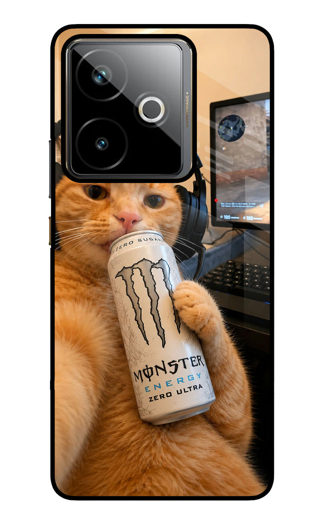 Gamer Cat Energy Realme GT 7T Metal Case Back Cover by Casekaro