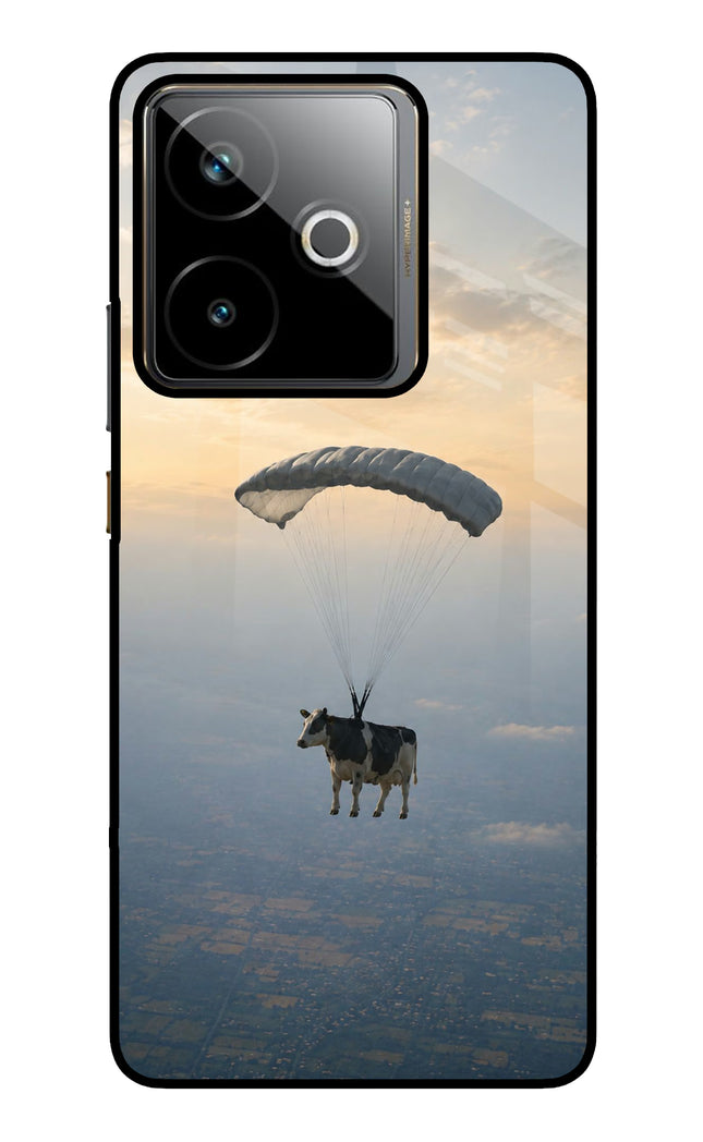 Skydiving Cow Realme GT 7T Metal Case Back Cover by Casekaro
