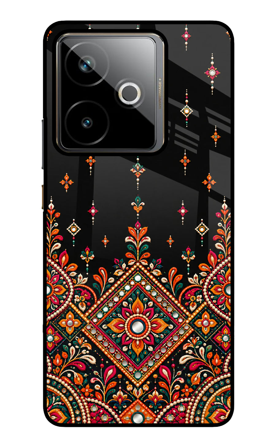 Noir Mehfil Realme GT 7T Back Cover, Metal case