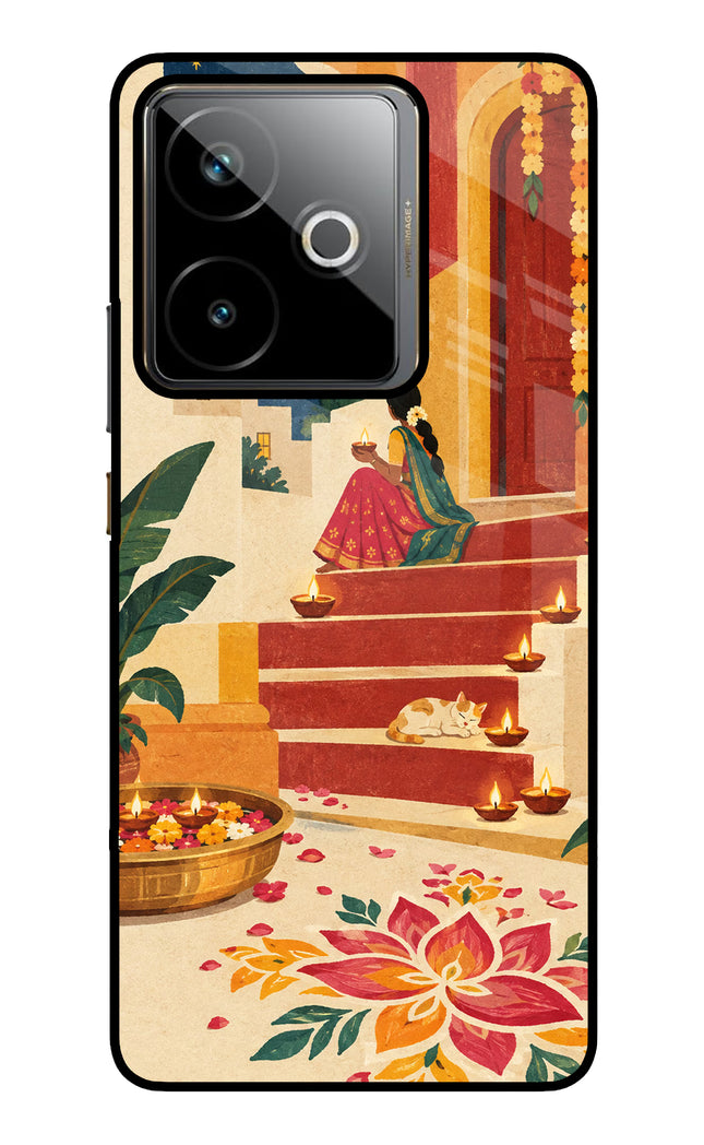 Diwali Rangoli Realme GT 7T Metal Case Back Cover by Casekaro