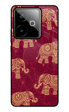 Maroon Elephant Realme GT 7T Metal Case Back Cover by Casekaro