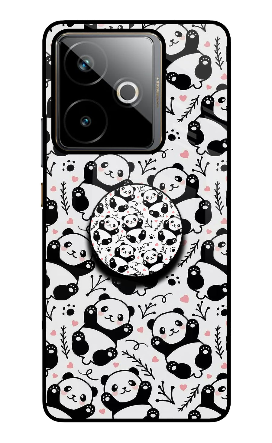 Cute Panda Realme GT 7T Pop Case, Metal case