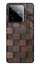 Wooden Cube Design Realme GT 7 Metal Case Back Cover by Casekaro