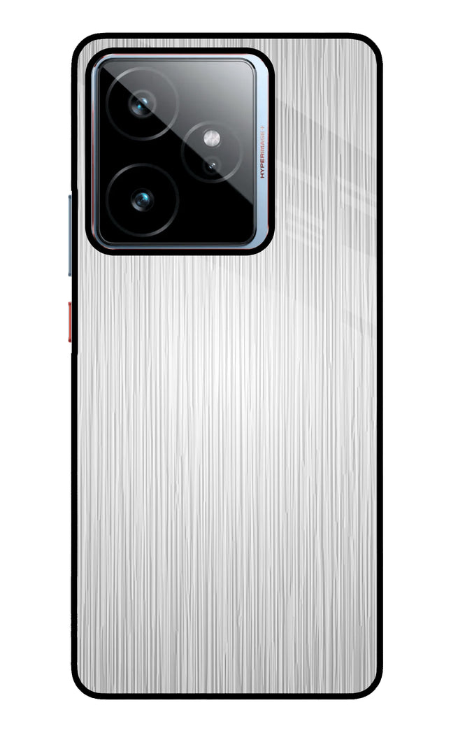 Wooden Grey Texture Realme GT 7 Metal Case Back Cover by Casekaro