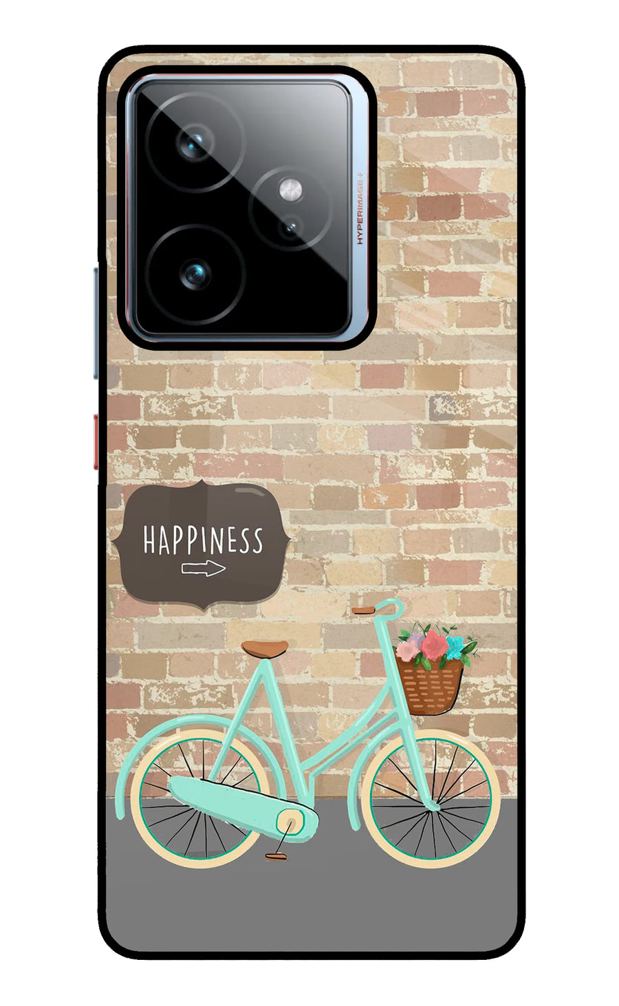 Happiness Artwork Realme GT 7 Back Cover, Metal case