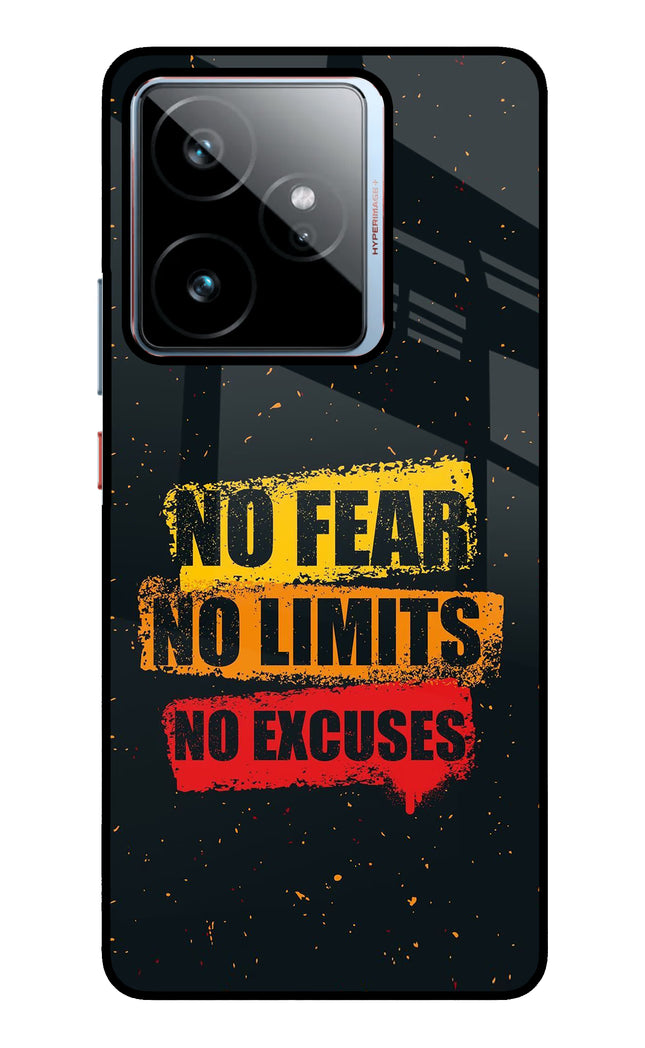 No Fear No Limits No Excuse Realme GT 7 Metal Case Back Cover by Casekaro