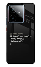 Life Motto Code Realme GT 7 Metal Case Back Cover by Casekaro