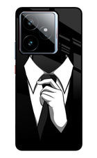 Black Tie Realme GT 7 Metal Case Back Cover by Casekaro