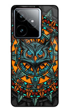 Angry Owl Art Realme GT 7 Metal Case Back Cover by Casekaro