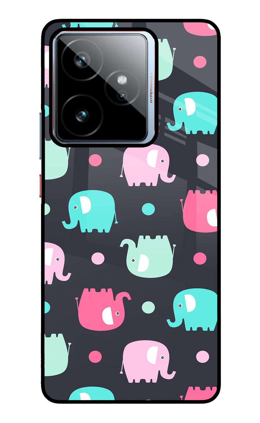 Elephants Realme GT 7 Back Cover, Metal case