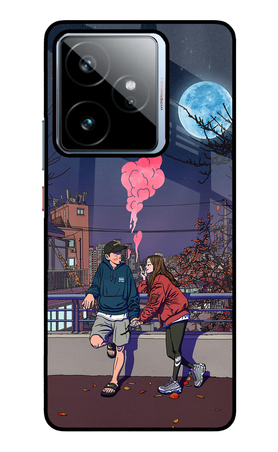 Chilling Couple Realme GT 7 Back Cover, Metal case
