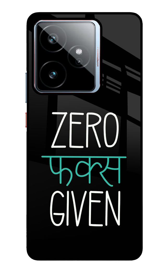 Zero Fucks Given Realme GT 7 Metal Case Back Cover by Casekaro
