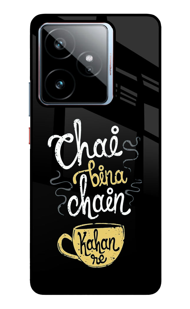 Chai Bina Chain Kaha Re Realme GT 7 Metal Case Back Cover by Casekaro