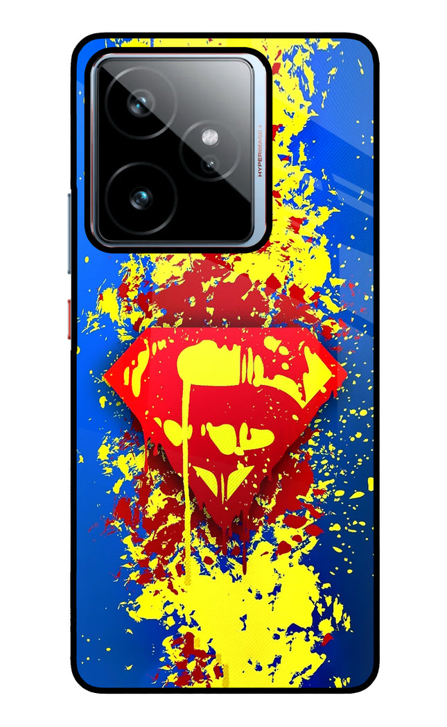 Superman logo Realme GT 7 Metal Case Back Cover by Casekaro