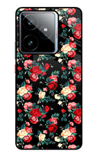 Rose Pattern Realme GT 7 Metal Case Back Cover by Casekaro