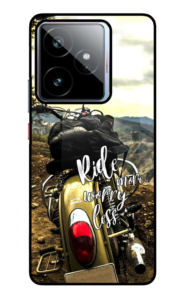 Ride More Worry Less Realme GT 7 Metal Case Back Cover by Casekaro