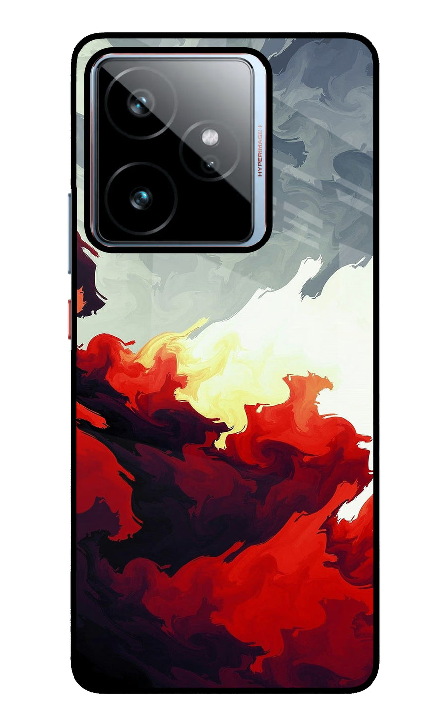 Fire Cloud Realme GT 7 Back Cover, Metal case