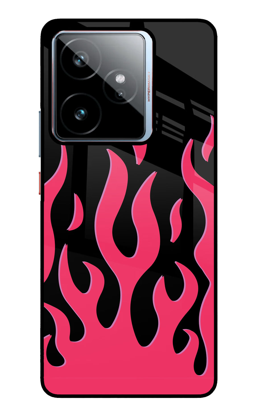 Fire Flames Realme GT 7 Back Cover, Metal case